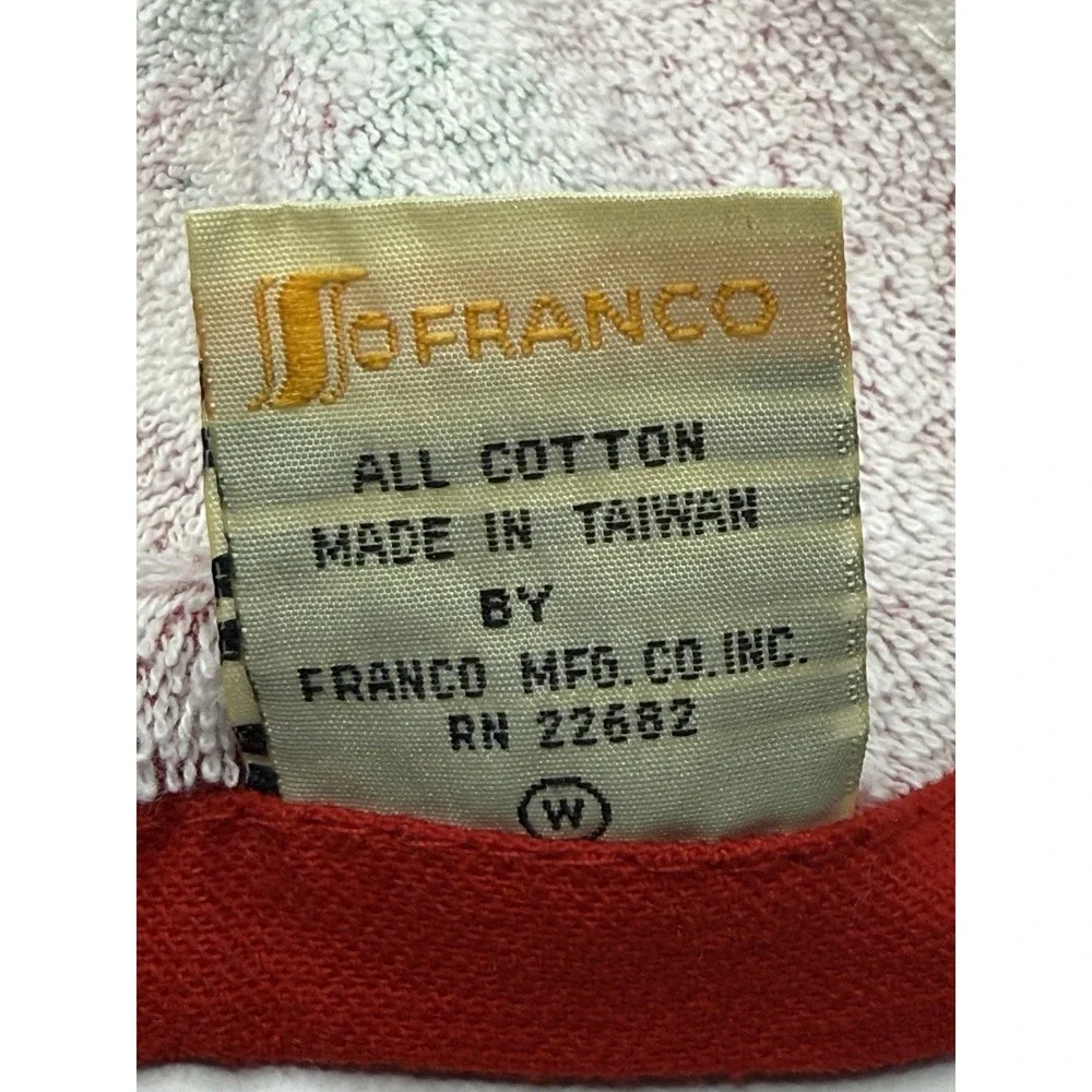 VTG Santa Claus Kitchen Tea‎ Towel Franco Cotton 10